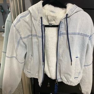 Vintage charm large jean blue